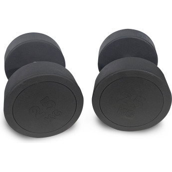 Гантель UNIX FIT PRO круглая обрезиненная 25 кг